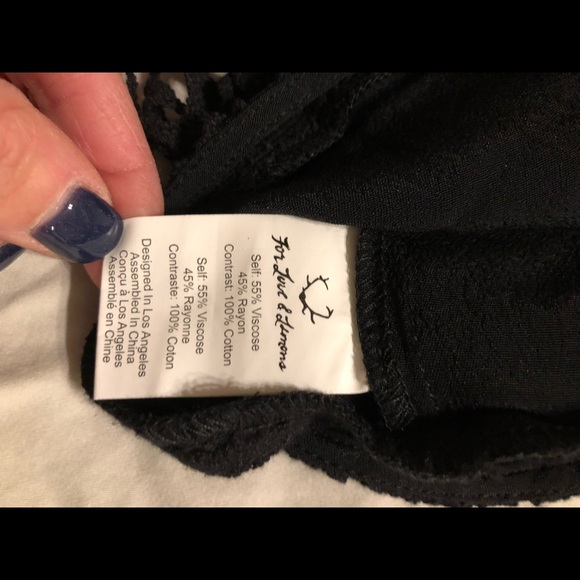 For Love and Lemons Black Apron Mini Dress medium - Picture 5 of 6